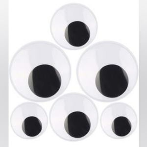 Large Googly Wiggle Eyes, 6pcs